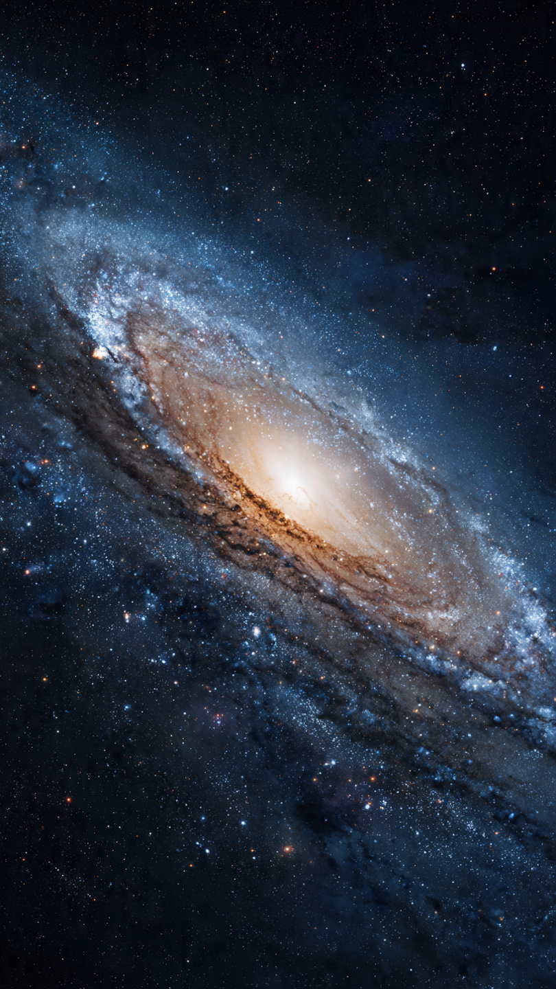 Galaxy Blue Space Wallpaper