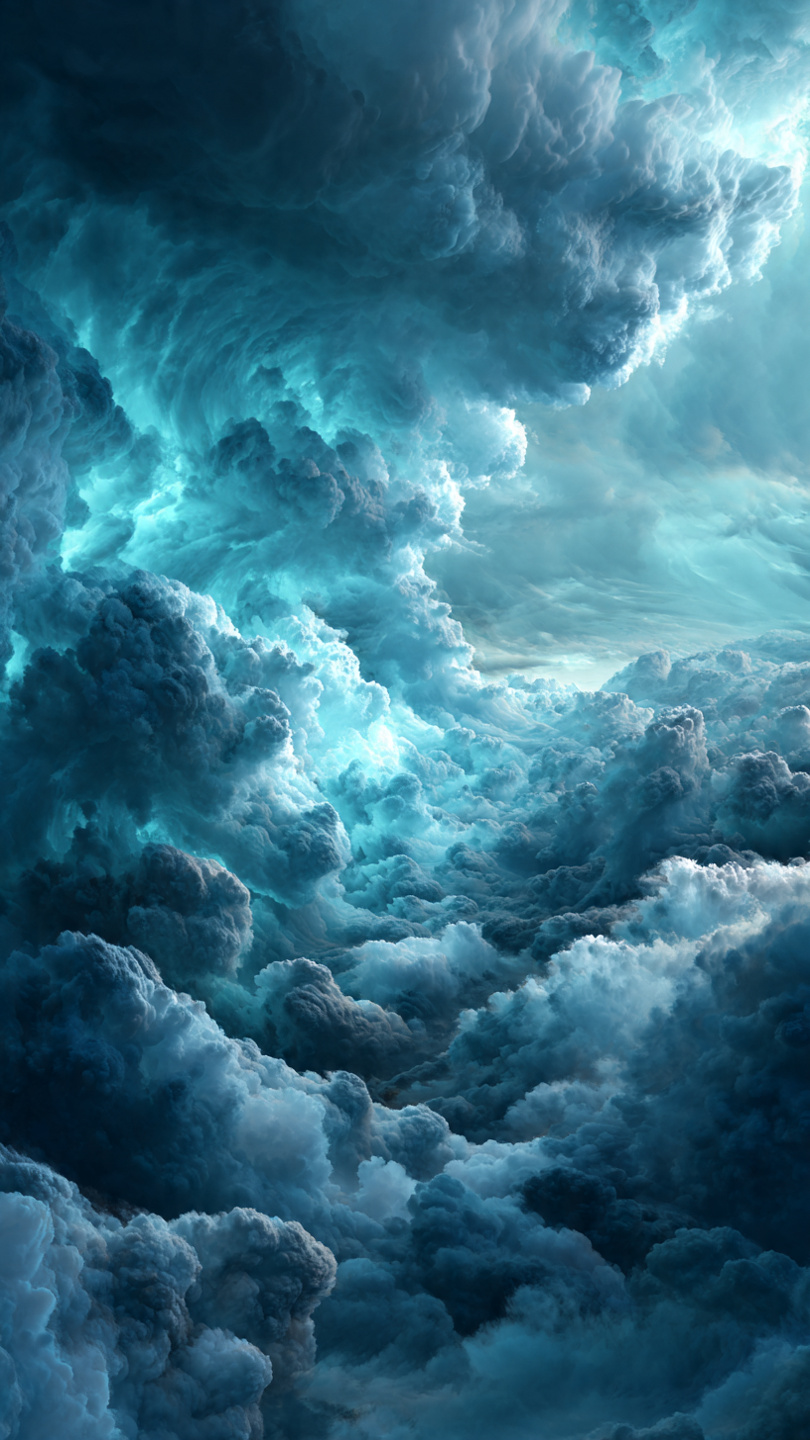 a beautifull image of cloudy blue dreamscape wallp