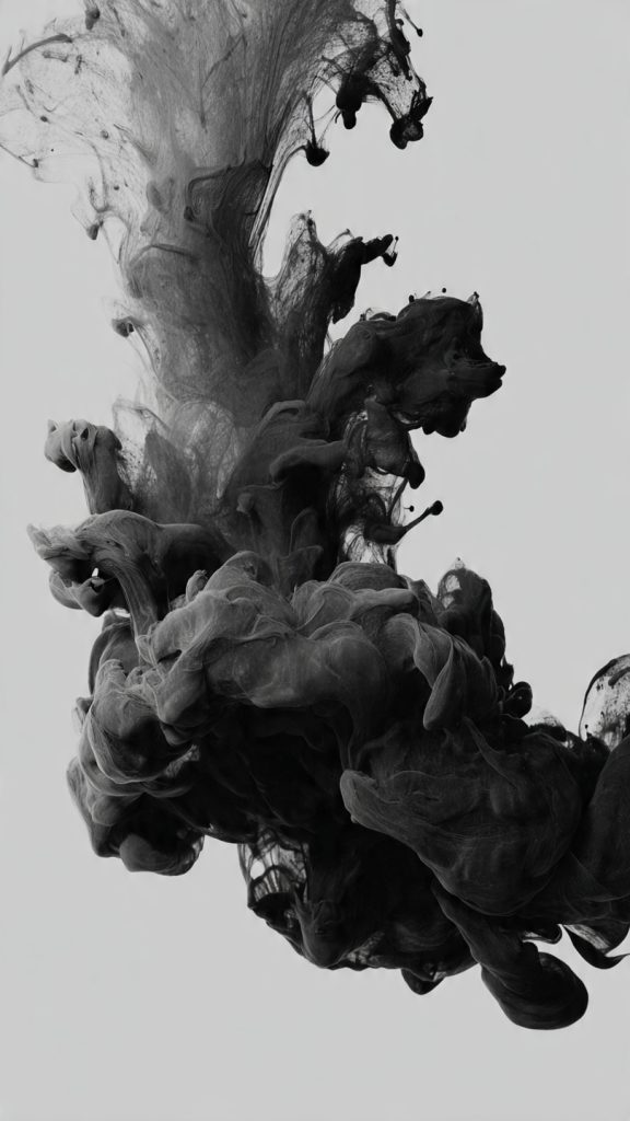 an attractive image of abstract black ink wallpape