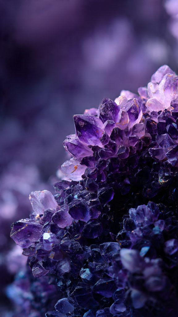 an attractive image of amethyst crystal purple wal