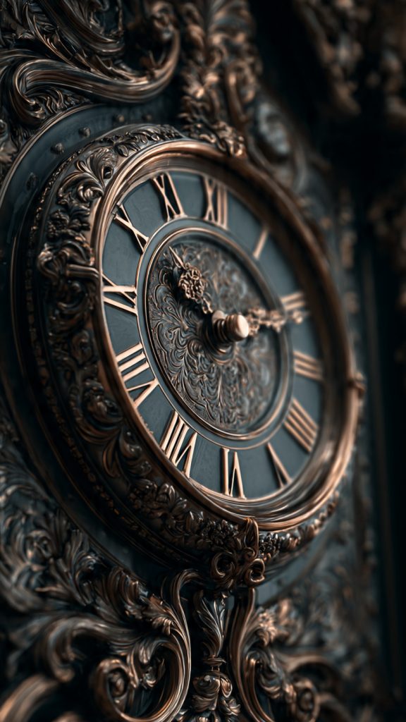 an attractive image of antique clock vintage wallp