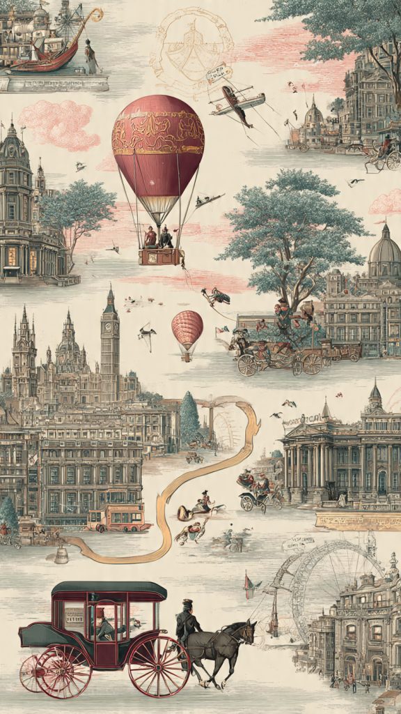 an attractive image of antique travel poster wallp