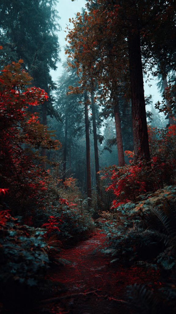 an attractive image of dark forest aesthetic wallp