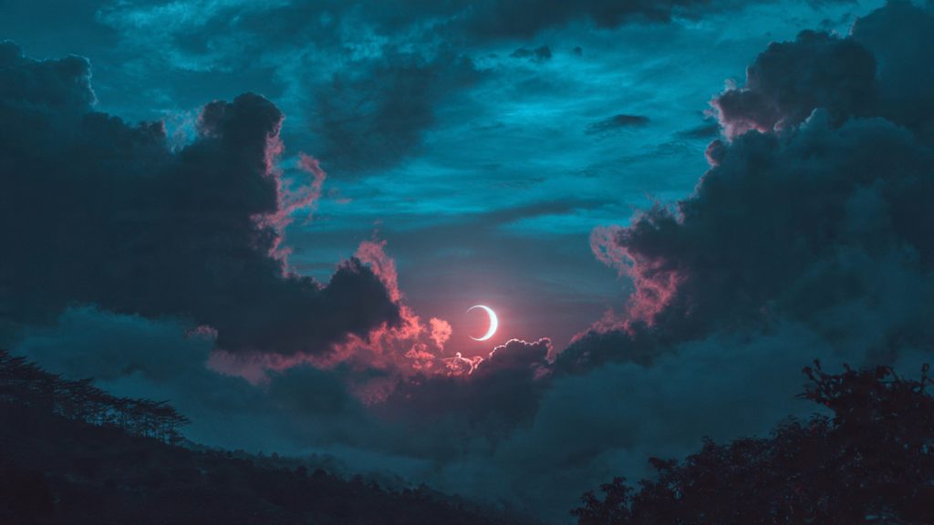 an attractive image of dark moon aesthetic wallpap