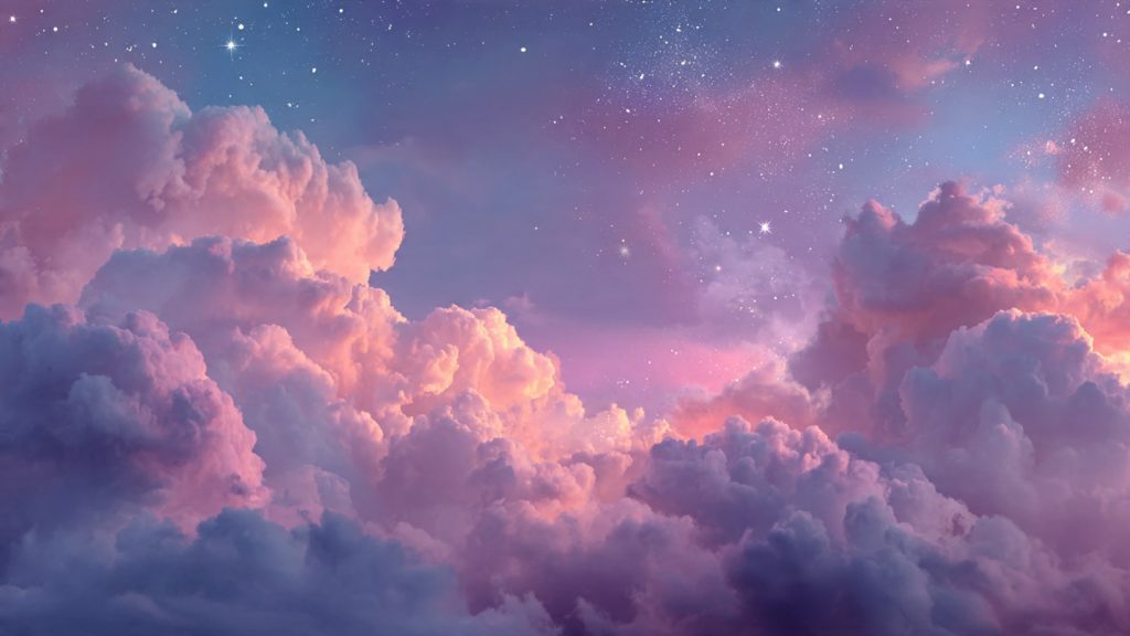 an attractive image of dreamy cloud aesthetic wall