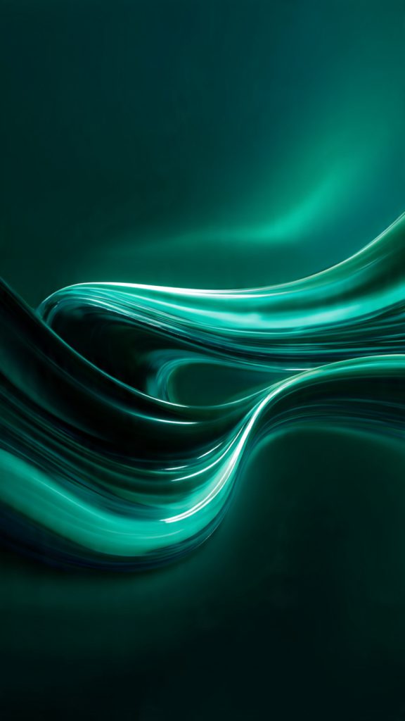 an attractive image of emerald gradient glow wallp