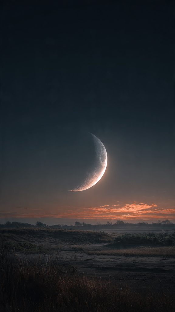 an attractive image of minimal dark moon wallpaper