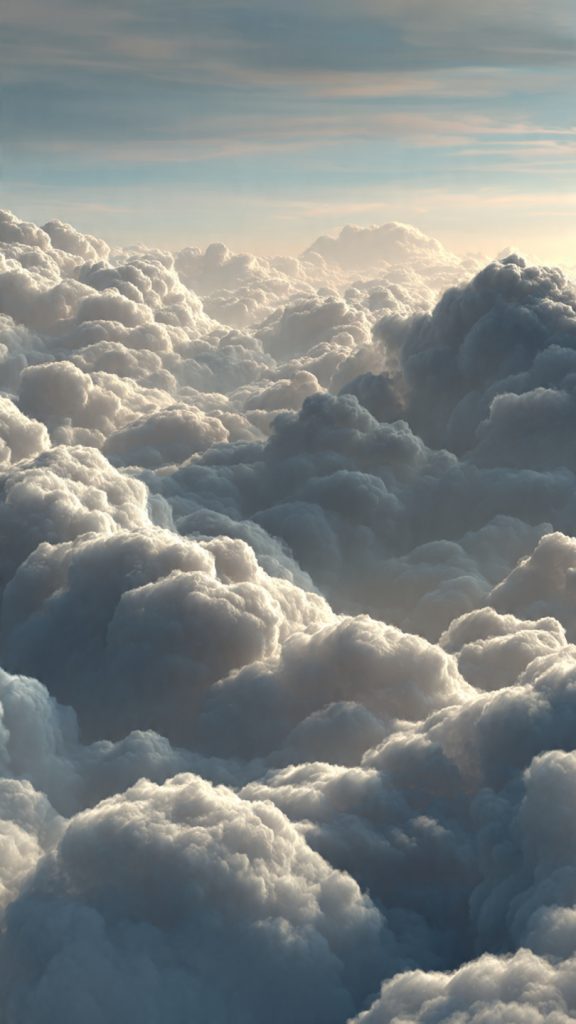 an attractive image of soft cloudscape white wallp