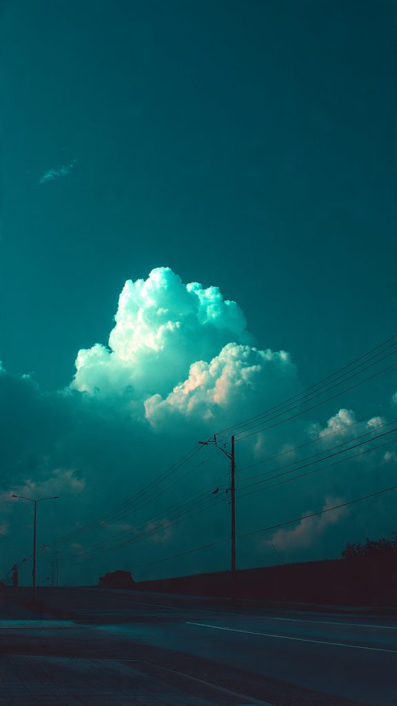 an attractive image of soft green cloud sky wallpa