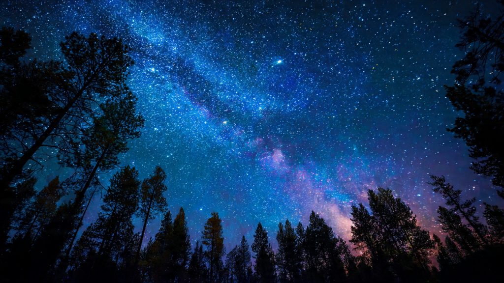 an attractive image of starry night sky wallpaper