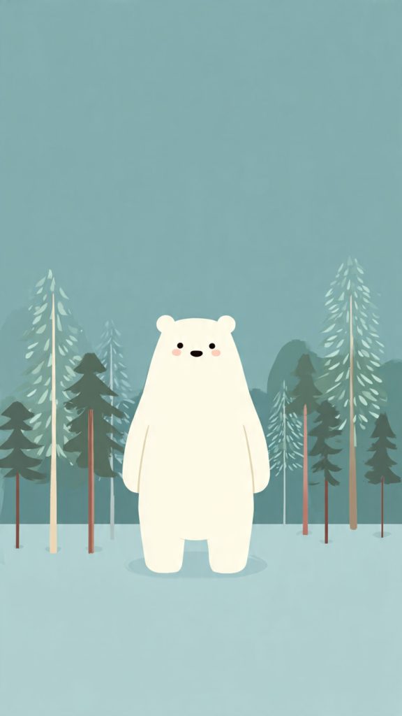 cute bear cartoon wallpaper playful and friendly b 4
