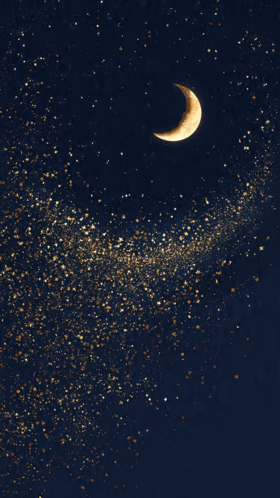 dark celestial aesthetic wallpaper with glowing cr 1