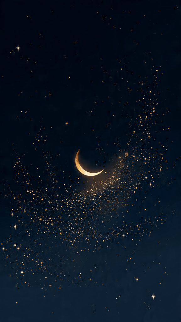 dark celestial aesthetic wallpaper with glowing cr 3