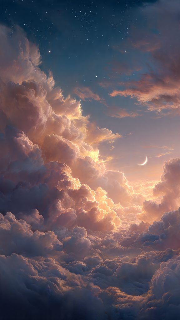 dreamy cloudscape wallpaper