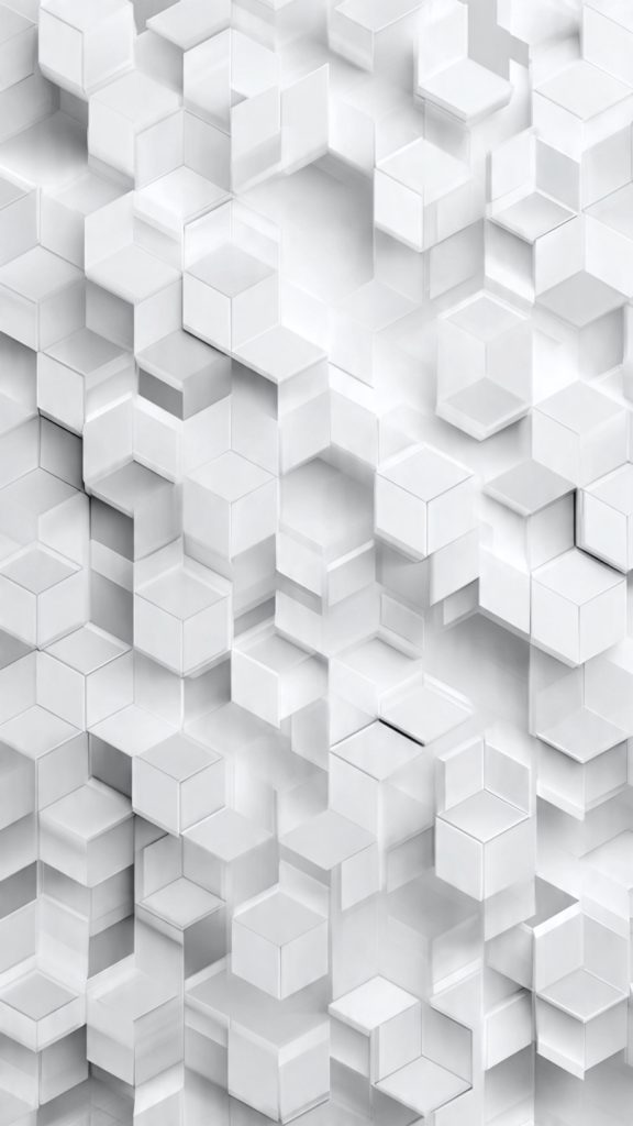 geometric white pattern wallpaper