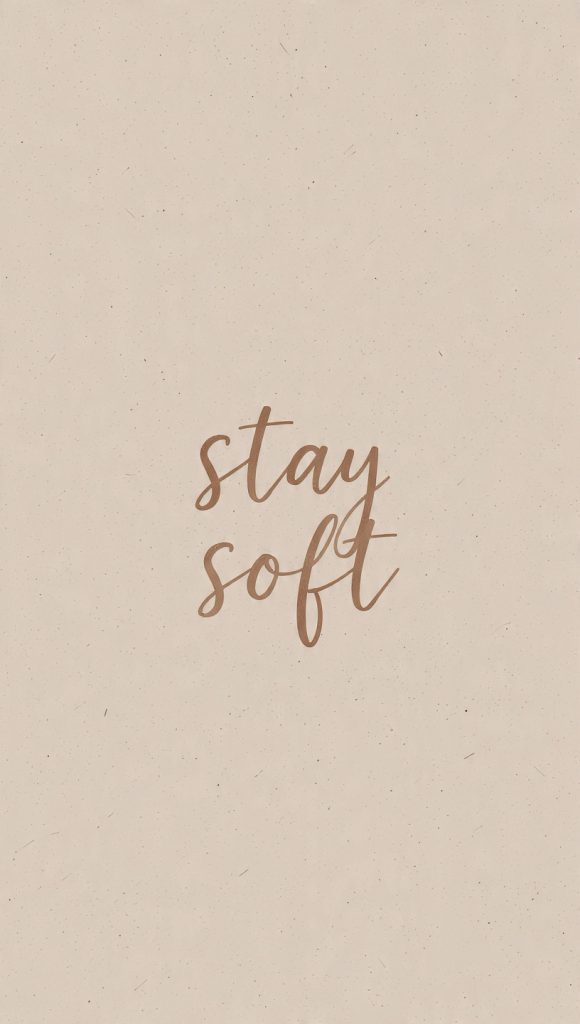 minimal aesthetic quote wallpaper with soft beige 1