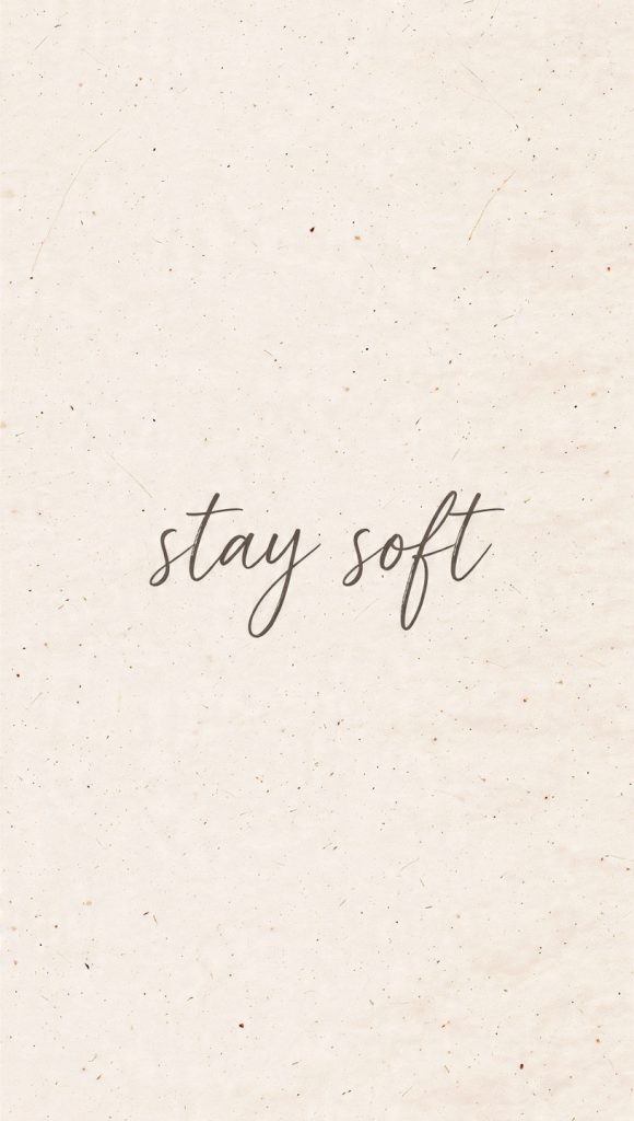 minimal aesthetic quote wallpaper with soft beige 2