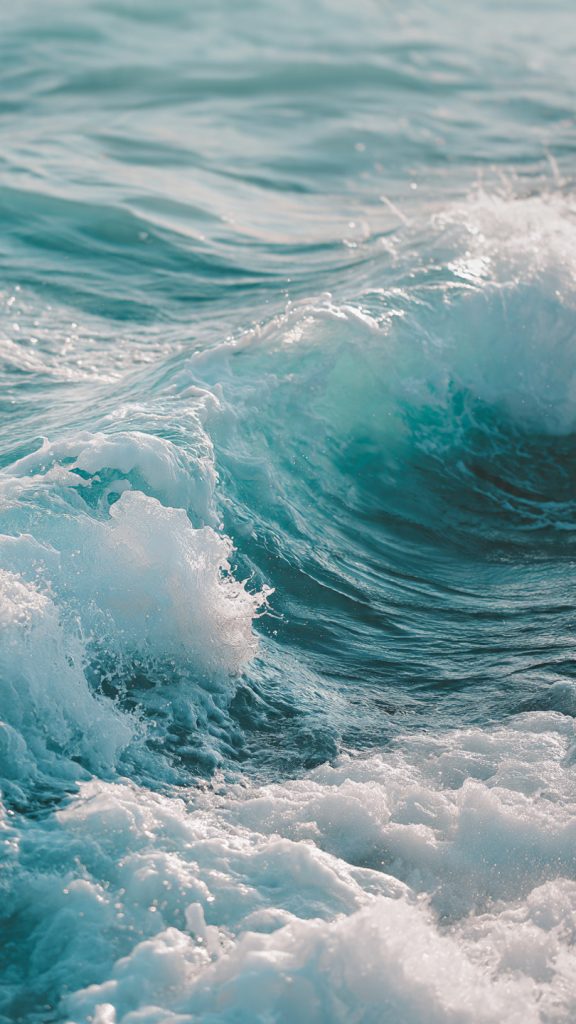 minimal ocean wave aesthetic wallpaper inspired by 4