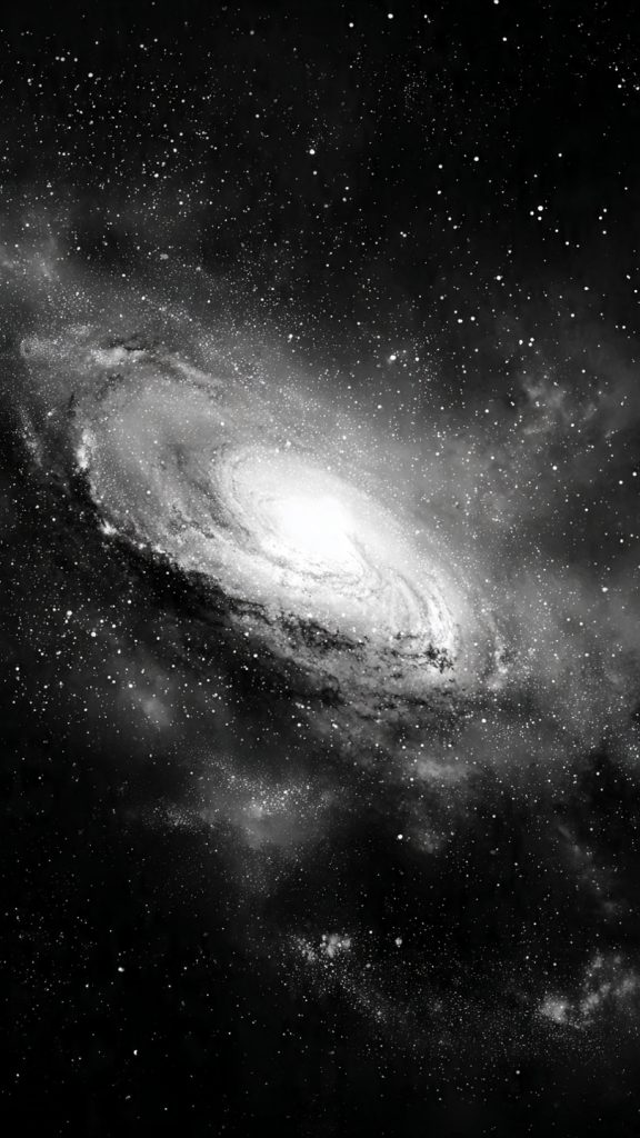 white galaxy minimal wallpaper