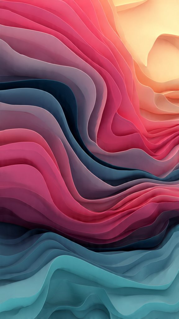 abstract gradient waves wallpaper