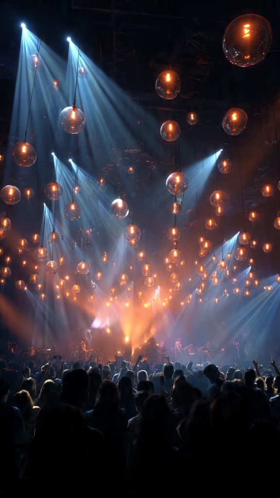 Wallpaper Aesthetic Music: Dreamy Background Ideas for Music Lovers 6 concert lights wallpaper