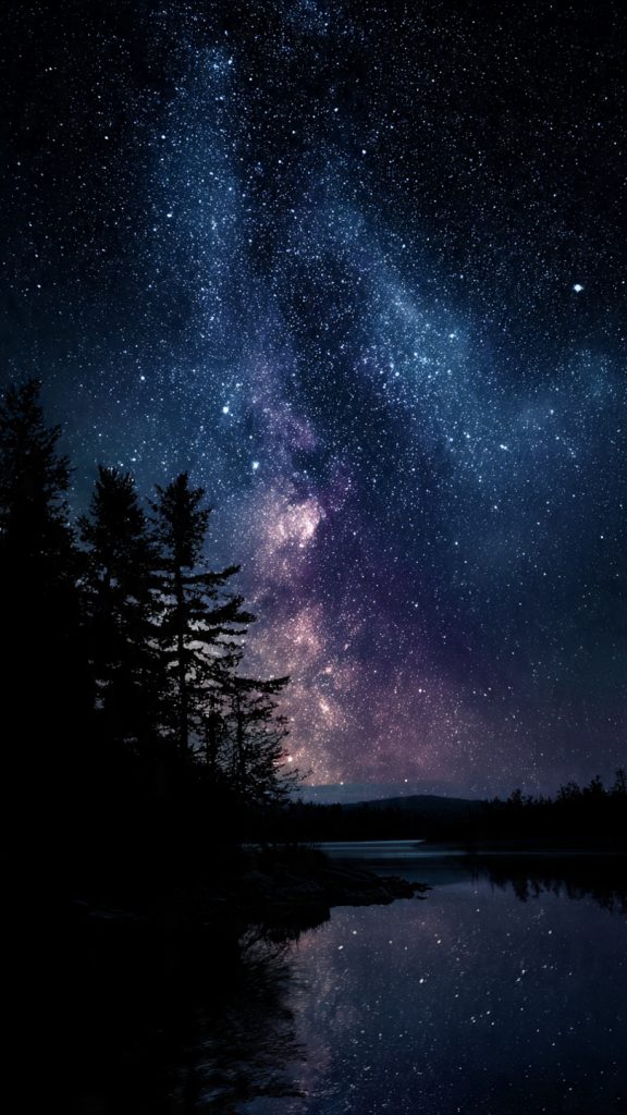 dark starry night wallpaper