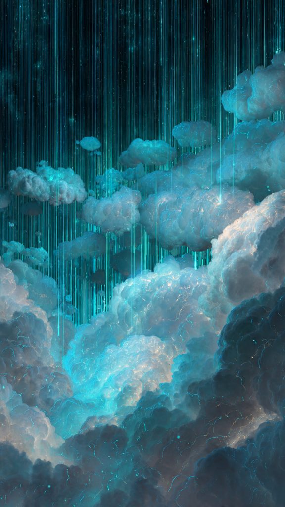 dreamy cyber cloud wallpaper
