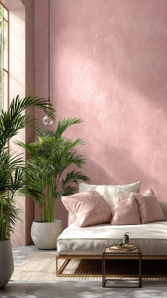 minimal blush pink wallpaper