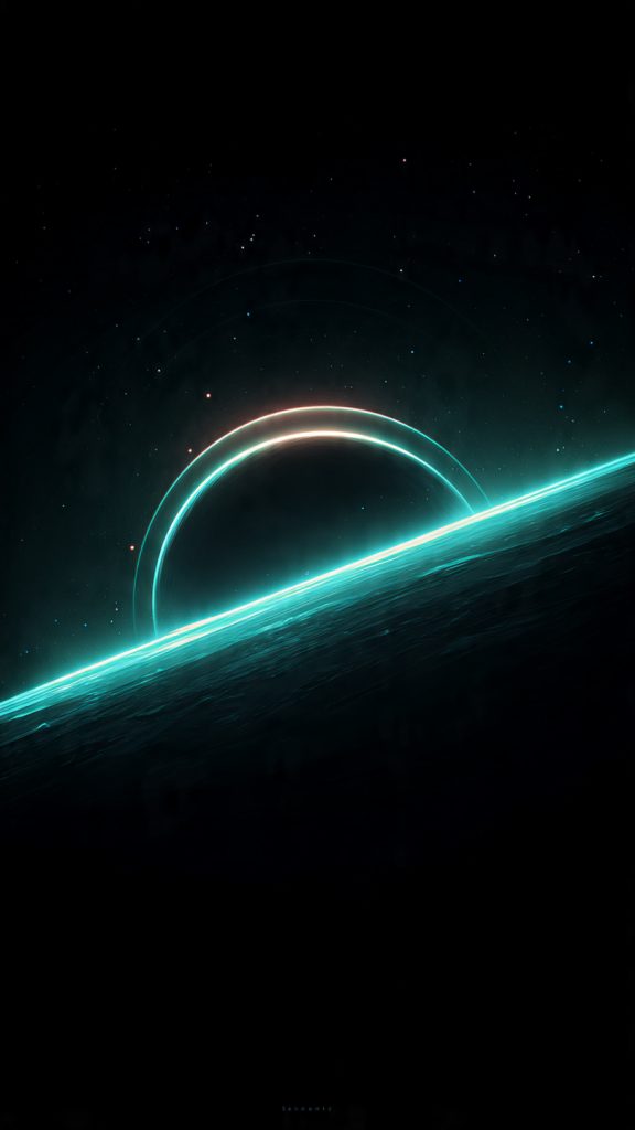 minimal planet space wallpaper