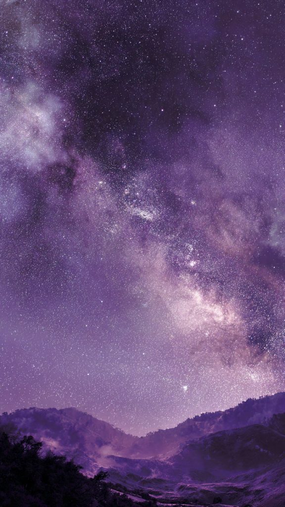 pastel galaxy purple wallpaper