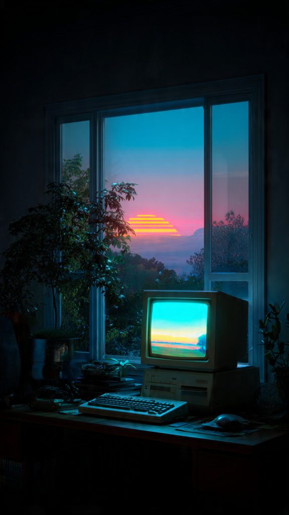 retro computer window wallpaper