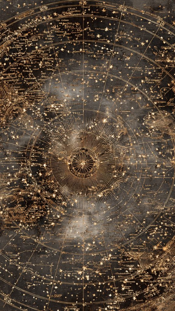 Wallpaper Aesthetic Dark Blue: Dreamy, Moody & Elegant Background Ideas 10 vintage star map wallpaper