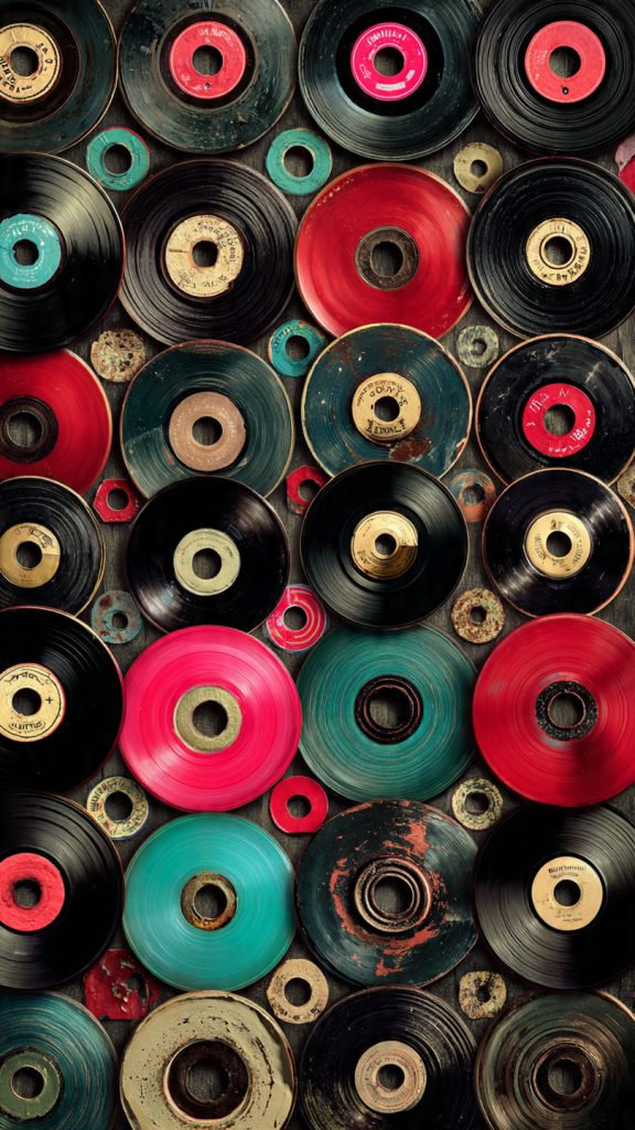 Wallpaper Aesthetic Music: Dreamy Background Ideas for Music Lovers 2 vinyl record vintage wallpaper