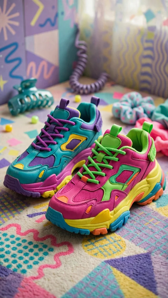 90s Aesthetic: 12 Retro 90s Wallpaper Ideas 12 90s aesthetic chunky retro sneakers wallpaper
