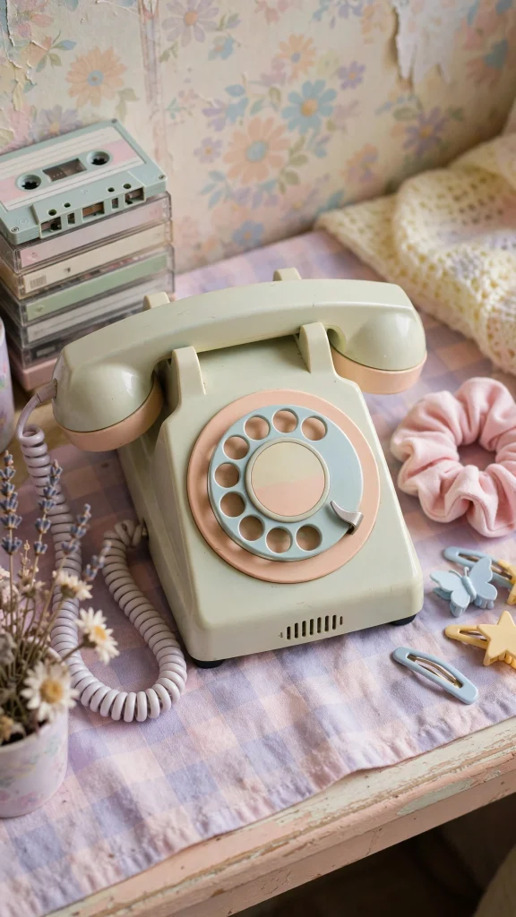 90s Aesthetic: 12 Retro 90s Wallpaper Ideas 9 90s aesthetic vintage rotary telephone wallpaper