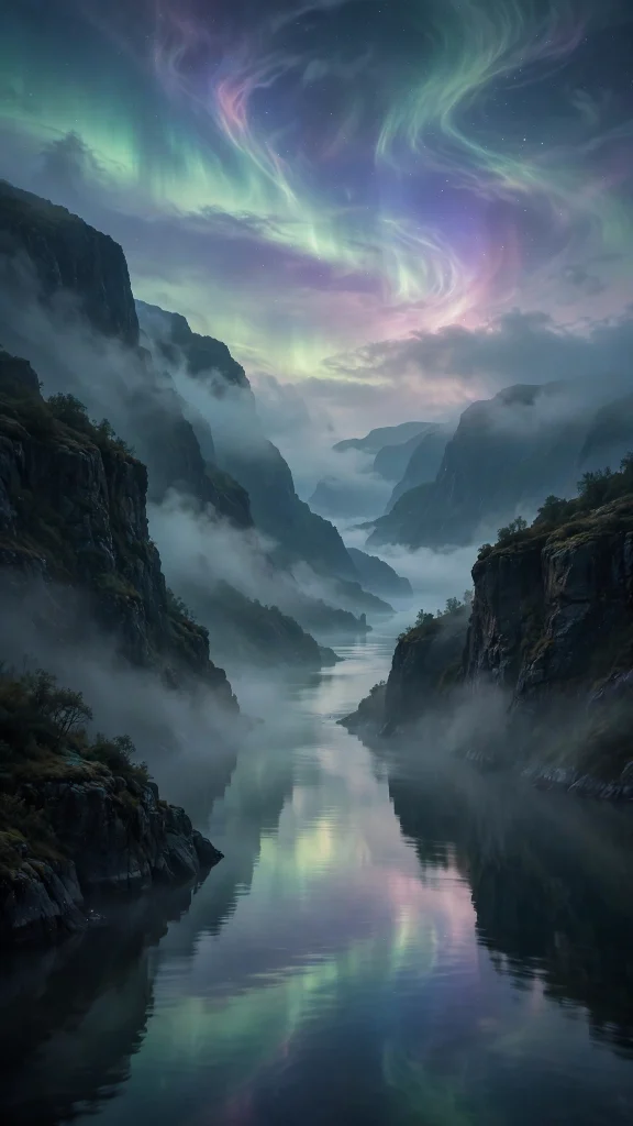 Aurora Aesthetic: 12 Magical Northern Lights Wallpaper Ideas 12 Aurora aesthetic fjord wallpaper