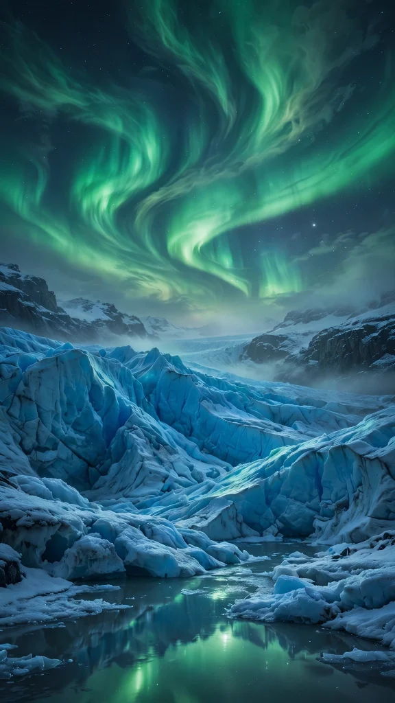Aurora Aesthetic: 12 Magical Northern Lights Wallpaper Ideas 6 Aurora aesthetic glacier wallpaper