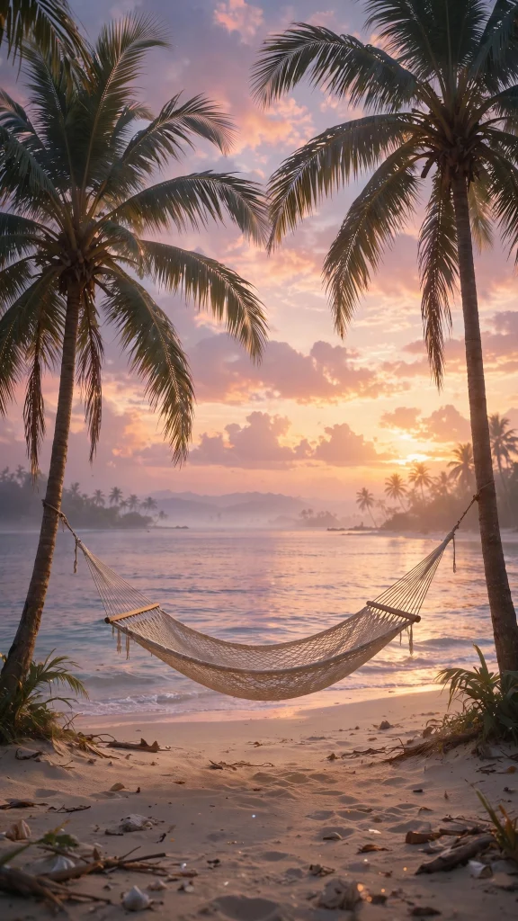 Beach Aesthetic: 12 Tropical Beach Wallpaper Ideas 3 Beach Aesthetic hammock sunset wallpaper