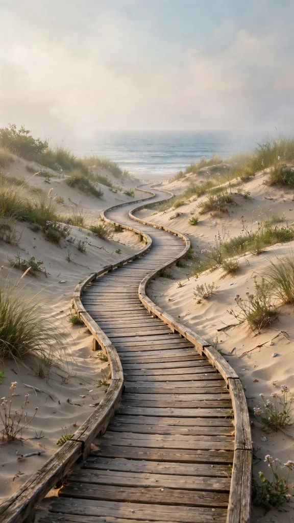 Beach Aesthetic: 12 Tropical Beach Wallpaper Ideas 6 Beach Aesthetic boardwalk dunes wallpaper