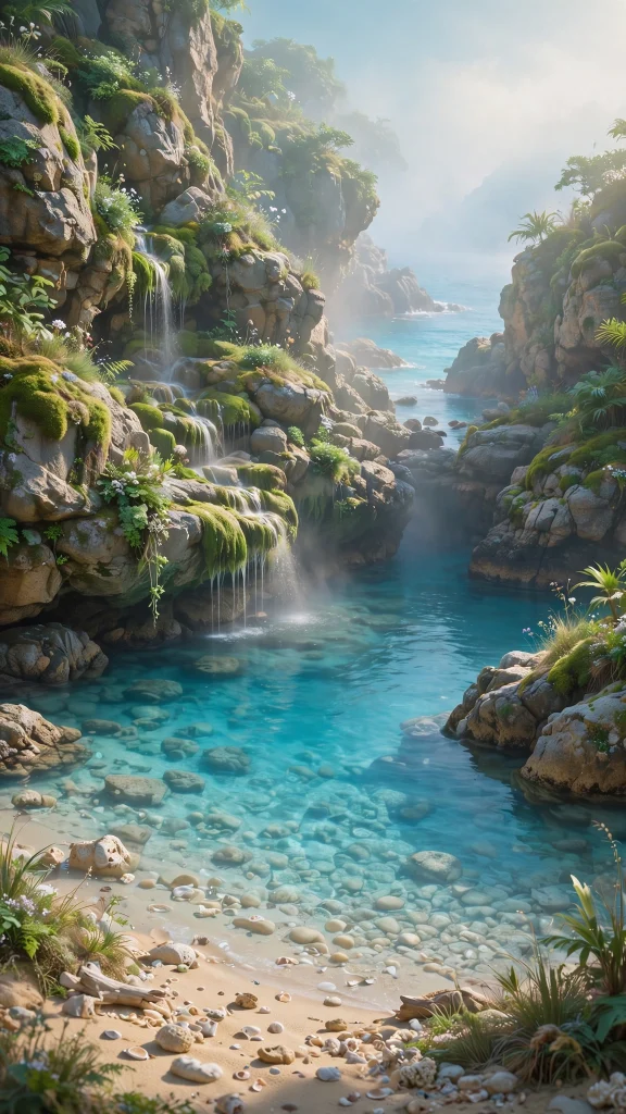 Beach Aesthetic: 12 Tropical Beach Wallpaper Ideas 9 Beach Aesthetic rocky cove wallpaper