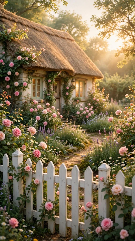 Cottagecore Aesthetic: 12 Dreamy Cottage Wallpaper Ideas 2 Cottagecore aesthetic rose garden wallpaper