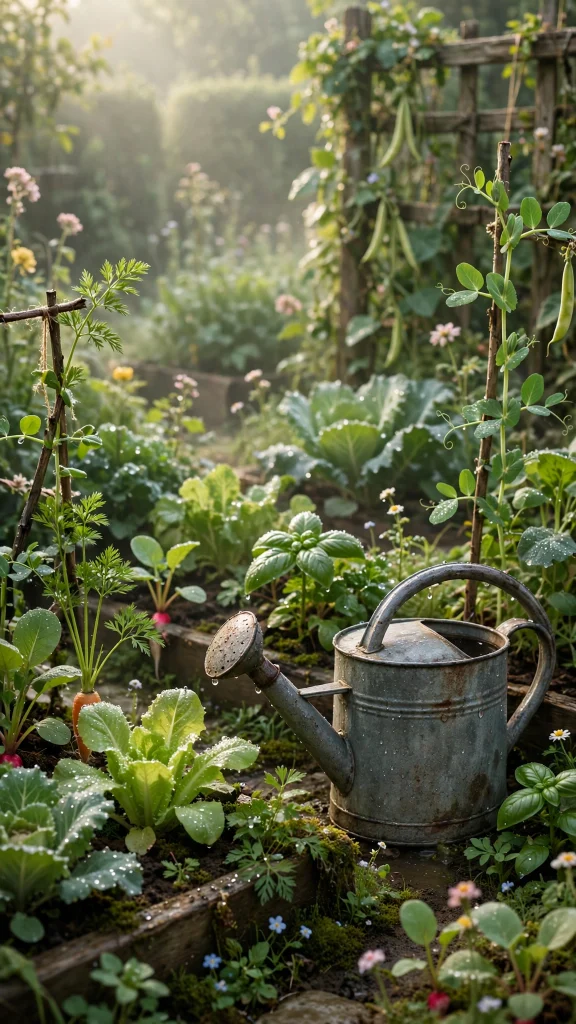 Cottagecore Aesthetic: 12 Dreamy Cottage Wallpaper Ideas 7 Cottagecore aesthetic vegetable garden wallpaper