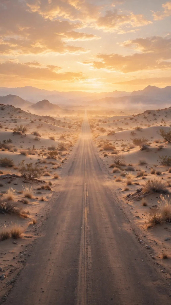 Desert Aesthetic: 12 Warm Desert Wallpaper Ideas 3 Desert aesthetic desert road wallpaper