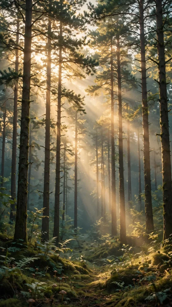 Forest Aesthetic: 12 Lush Green Forest Wallpaper Ideas 1 Forest aesthetic pine forest wallpaper