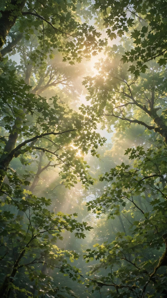 Forest Aesthetic: 12 Lush Green Forest Wallpaper Ideas 10 Forest aesthetic canopy wallpaper