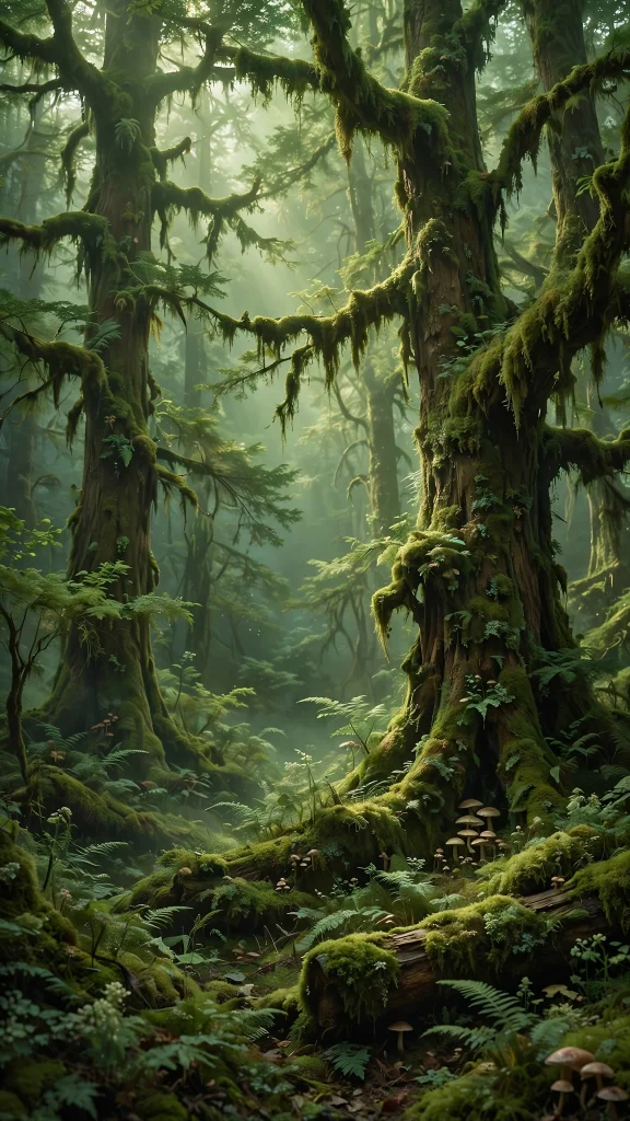 Forest Aesthetic: 12 Lush Green Forest Wallpaper Ideas 3 Forest aesthetic mossy trees wallpaper