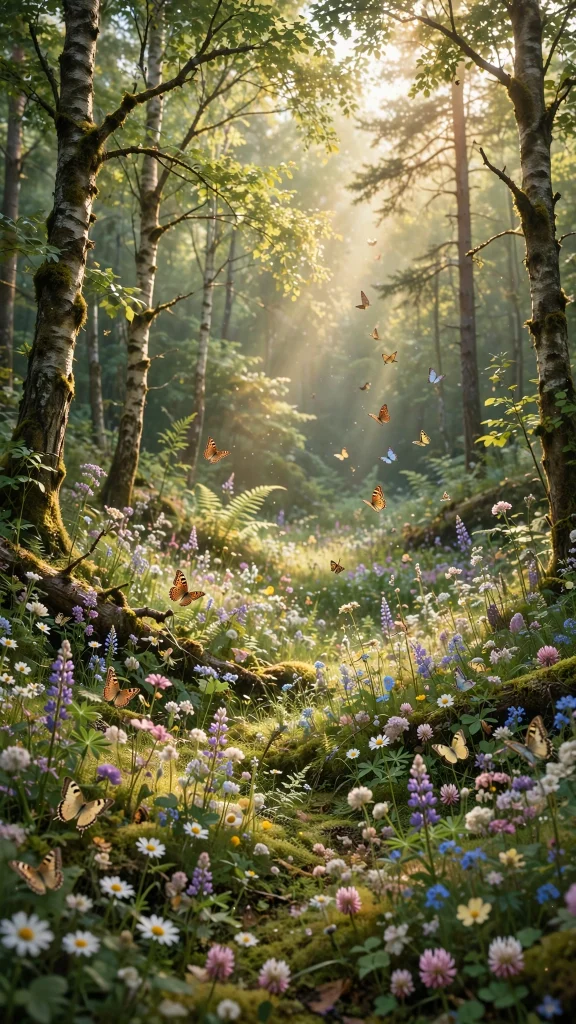 Forest Aesthetic: 12 Lush Green Forest Wallpaper Ideas 4 Forest aesthetic wildflower wallpaper