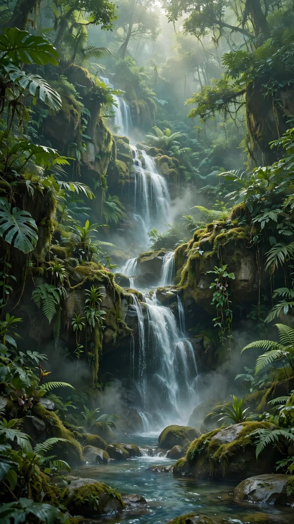Forest Aesthetic: 12 Lush Green Forest Wallpaper Ideas 9 Forest aesthetic waterfall wallpaper