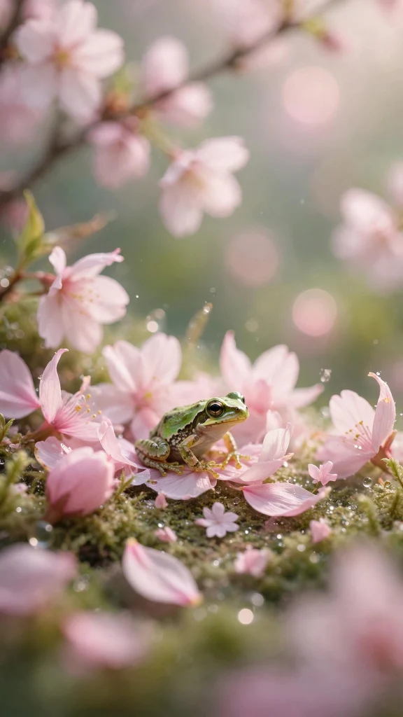 Frog Aesthetic: 12 Cute Frog Wallpaper Ideas 3 Frog aesthetic cherry blossom frog wallpaper