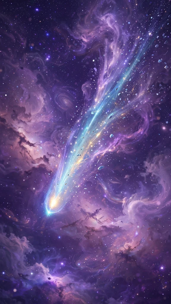 Galaxy Aesthetic: 12 Cosmic Galaxy Wallpaper Ideas 6 Galaxy Aesthetic comet wallpaper